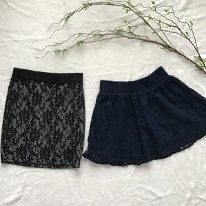 Bundle of 2 Lace Skirts for 8 Dollars